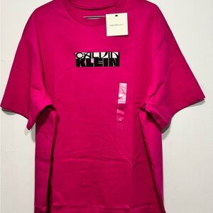 Calvin Klein Fuchsia Logo Tee